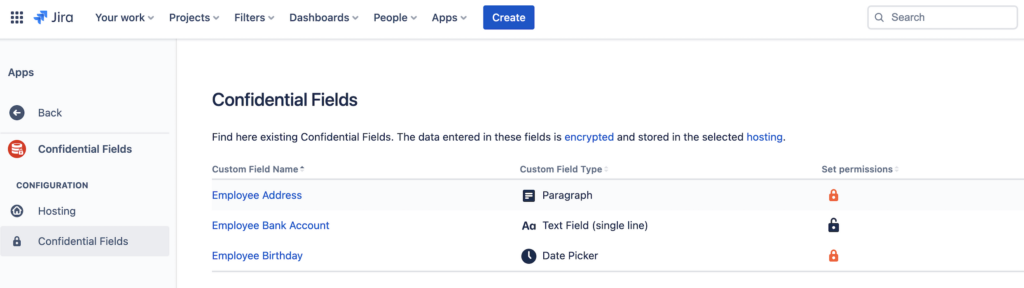 Confidential Fields for sensitive HR data in Confidential Fields for Data Residency for Jira